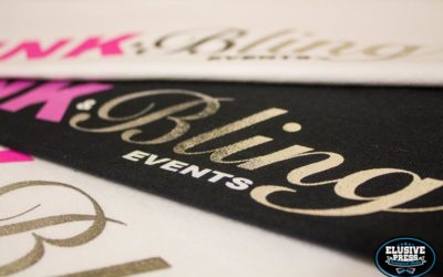 Silver Foil Screen Prints For ‘Pink & Bling Events’