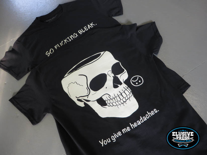 Bright White Discharge T Shirt Printing